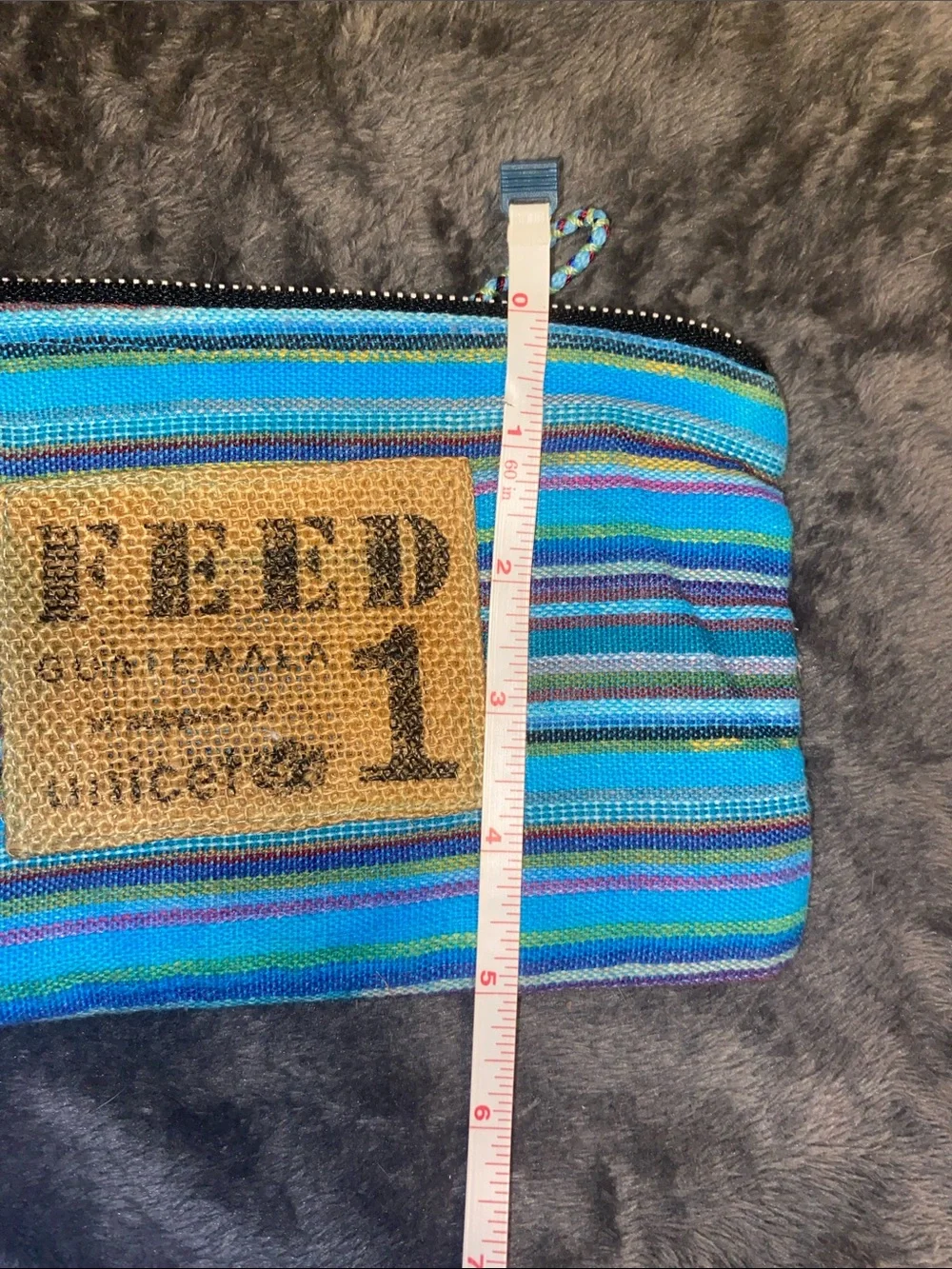 Feed turquoise striped